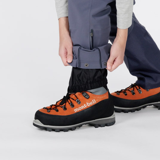 裾から雪の侵入を防ぐインナースパッツ