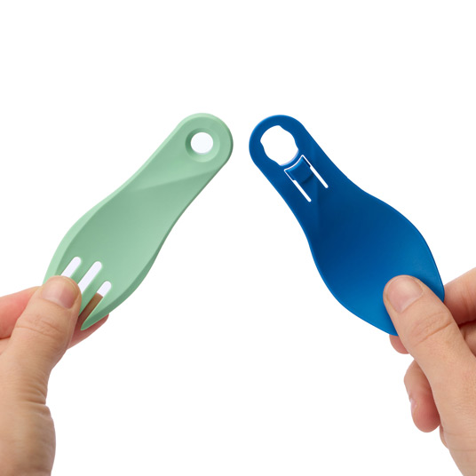 90度に広げて分離が可能