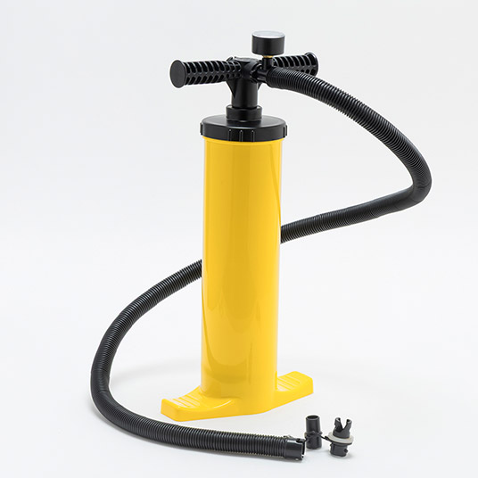 ダブルアクションポンプが付属