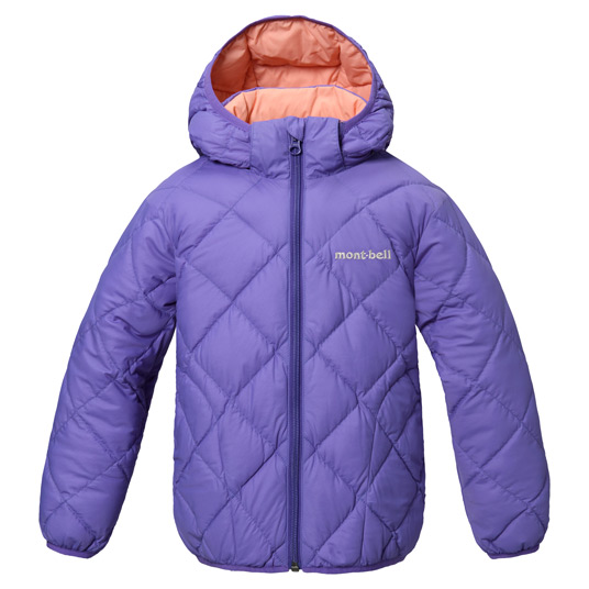 ダウンファイバー リバーシブルパーカ Kid's 100-130 パープル