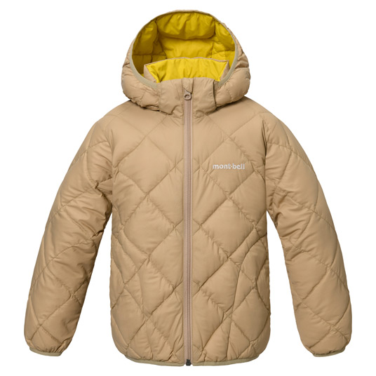 ダウンファイバー リバーシブルパーカ Kid's 100-130 タン