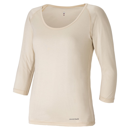 スペリオシルク Uネックシャツ Women's アイボリー