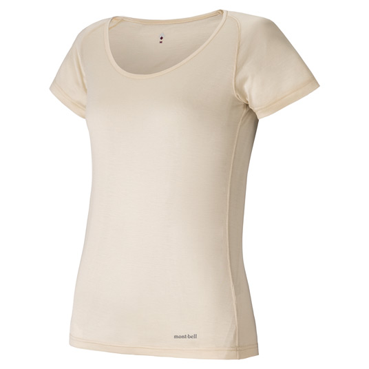 スペリオシルク UネックTシャツ Women's アイボリー