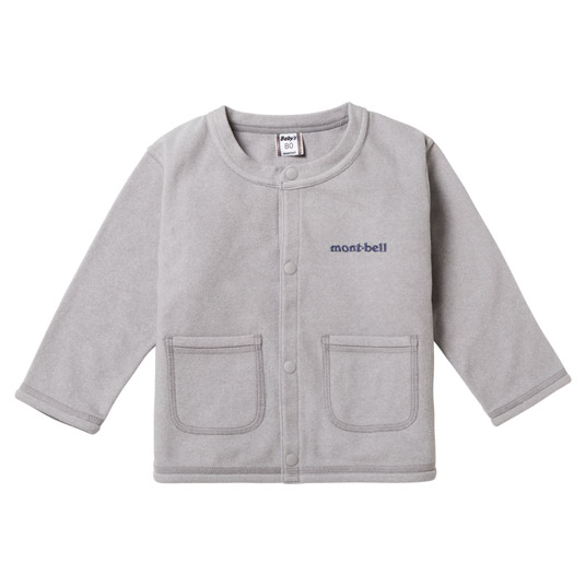 シャミース カーディガン Baby's 70-80 ライトグレー