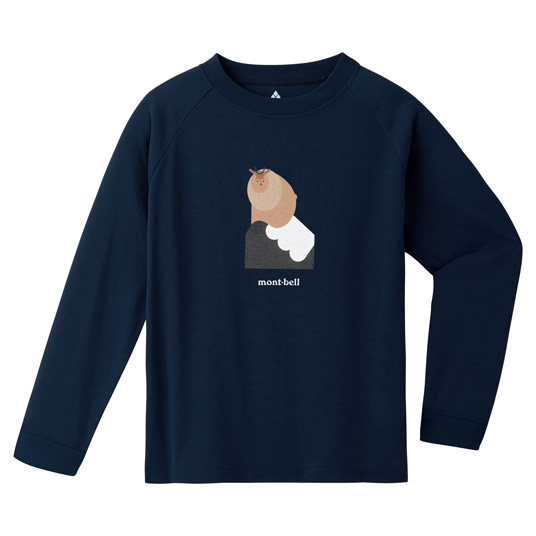 WIC.ロングスリーブT Kid's ニホンカモシカ 100-130 ネイビー