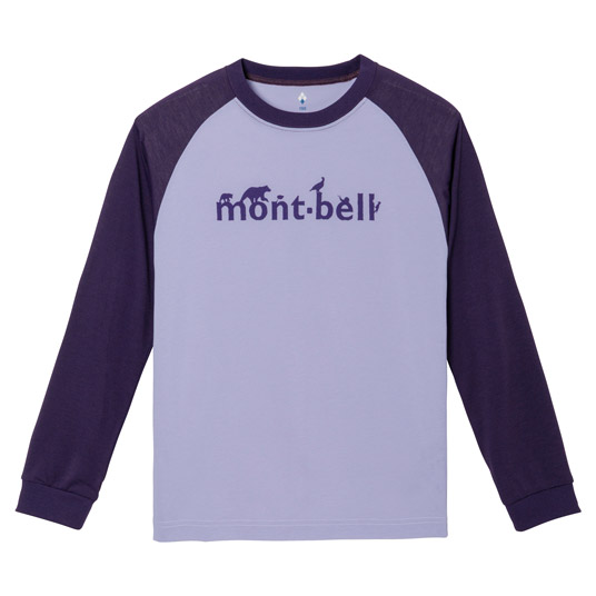 WIC.ラグラン ロングスリーブT Kid's mont‐bell 140-160 ラベンダー