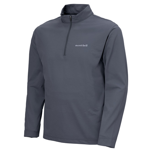 WIC.UVテクト ロングスリーブジップシャツ Men's ダークグレー