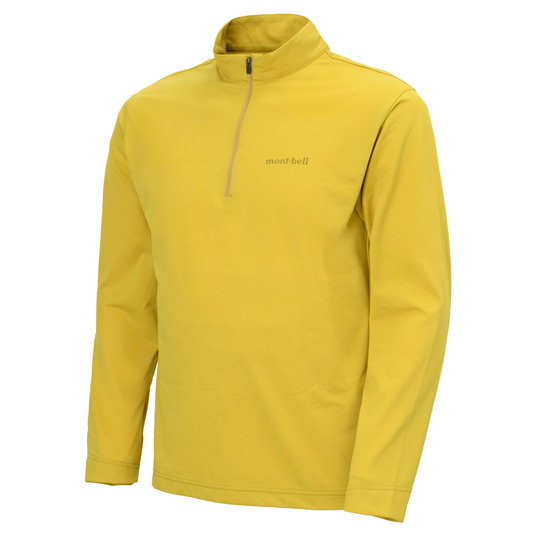 WIC.UVテクト ロングスリーブジップシャツ Men's イエロー