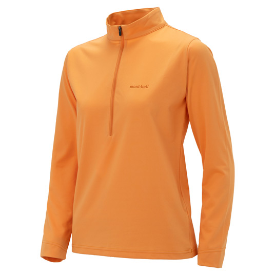 WIC.UVテクト ロングスリーブジップシャツ Women's オレンジ