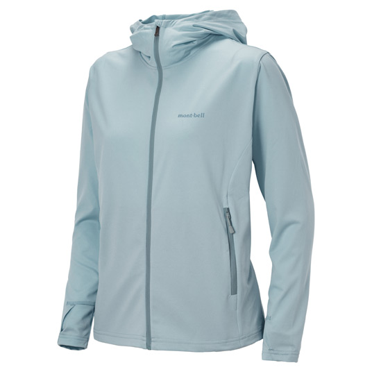 WIC.UVテクト パーカ Women's ライトブルー