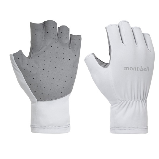 WIC.UVテクト トレッキング フィンガーレスグローブ Men's ライトグレー