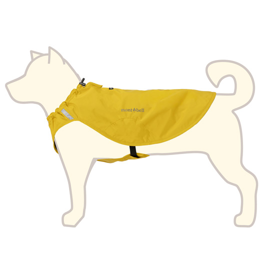 ドッグ レインポンチョ Small イエロー