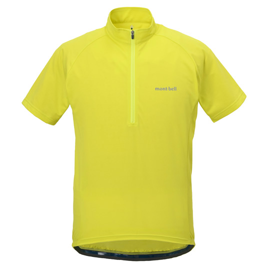 WIC.UVテクト サイクル ショートスリーブ ジップシャツ Men's イエロー