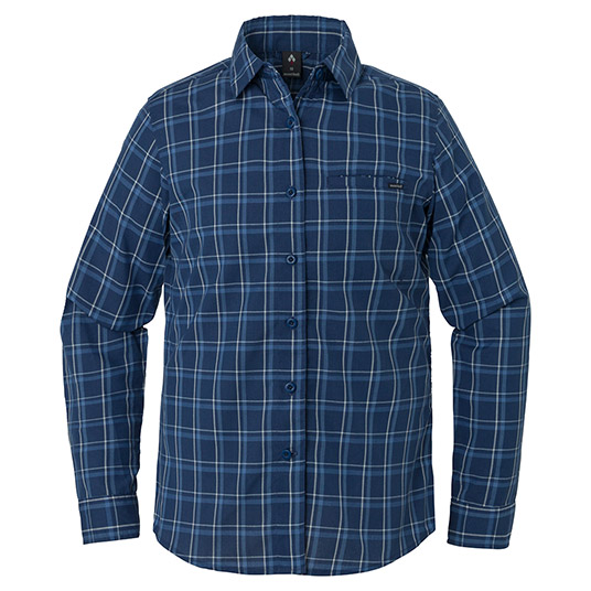 US WIC.ライト シングルポケット ロングスリーブシャツ Women's ネイビー