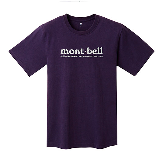 US ペアスキンコットン T mont-bell パープル