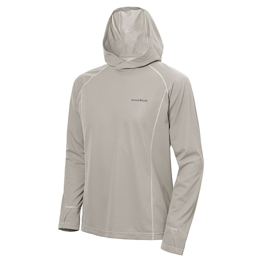 US クール フードシャツ Men's ライトグレー