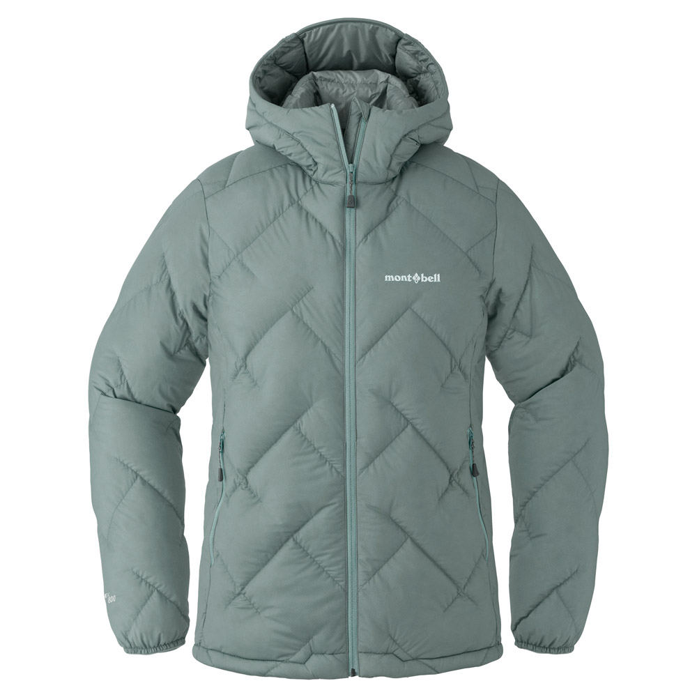 mont-bell ダウンジャケット グリーン ネージュダウン Lレディース ネージュダウン パーカ Women's|モンベル