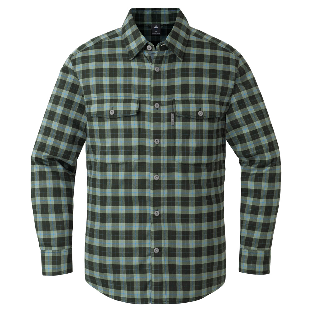 mont-bell WIC.O.D.シャツ Men's ワインレッド L-R WIC.O.D.スタンドカラーシャツ Men's | Montbell Japan