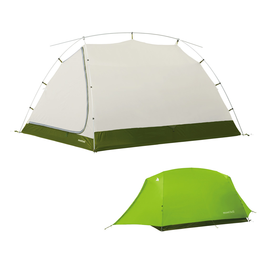 Mont-bell登山テント（2人用）Luna Dome2＋グランドシート-