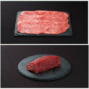 最上級米沢牛すき焼き用肉・純国産馬さしセット
