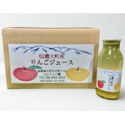 自家栽培！果汁100％！りんごジュース（サンフジ）180ml　12本入り