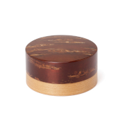 （37221）輪筒2色　菓子入れ　無地皮