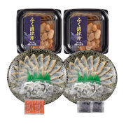 ふくたたき刺身とふく漬け丼の具セット