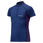 ライト クリマプレン ショートスリーブ ジップシャツ