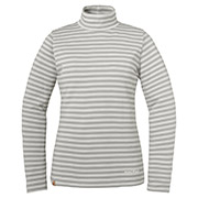 メリノウールプラスボーダーハイネックシャツ Women's