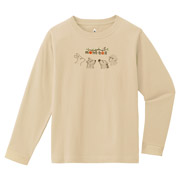 コットン ロングスリーブT Kid's 森の動物 140-160