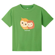 コットンT Kid's フクロウ親子 100-130