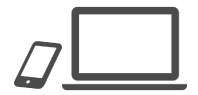 スマートフォンとPCのイラスト