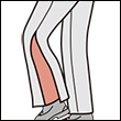Knee length ankle zipper