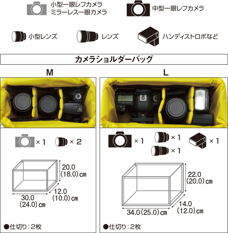 カメラショルダーバッグ M｜モンベル