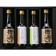 国産有機醤油と有機ノンオイルドレッシングのギフト